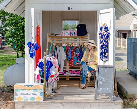 Pop Up Shop on the Boardwalk in Carlton's Landing