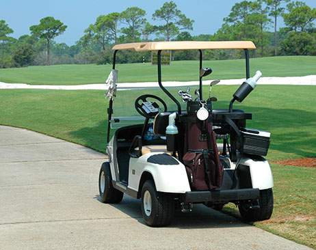 Golf Cart on the Golf Course